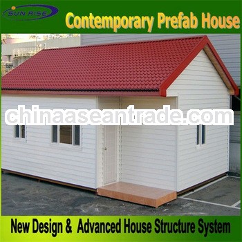 Sunrise ecnomic and new concept prefabricated camping house
