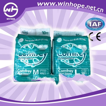 Super absorbent adult diapers in bales with free sample