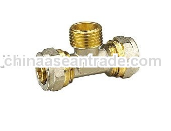 T1213 Forged Brass fitting Tee,Inch brass fitting
