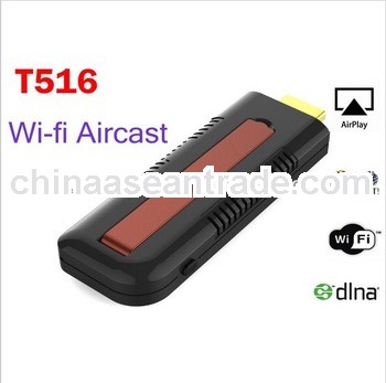 T516 AIRCAST Support Miracast,DLNA/Airplay video on demand and live broadcast