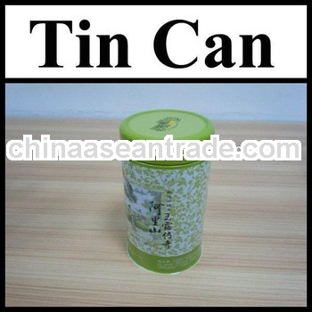 Tea Empty Tin Cans Pass SGS FDA oval shape tea can