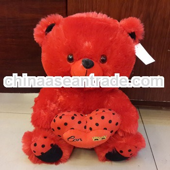 Teddy bear toy with heart