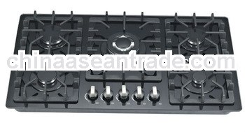 Tempered glass panel cooktop , gas stove