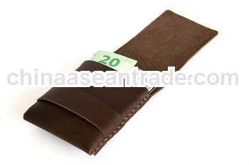 The original folded business card leather case