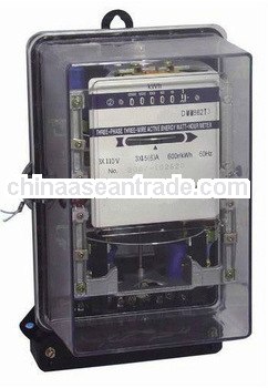 Three Phase Mechanical Energy Meter (Transparent Cover Metalic Base)