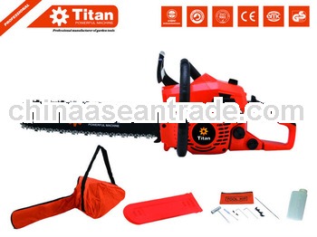 Titan 38CC gas powered chain saw with CE, MD certifications 16" Bar