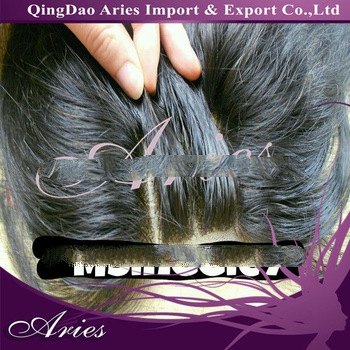 Top quality three part lace closure,(silky straight),natural color