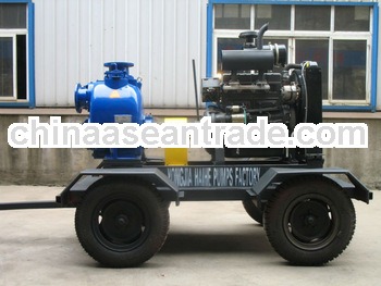 Trailer Mounted Pump equipped Diesel Engine