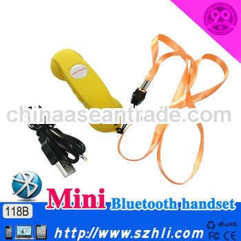 Trendy gift 2013,Super cute real mini rubber paint volume adjustable handset compatible with bluetoo