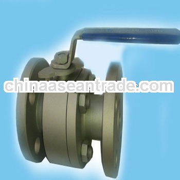 Two piece type hard seal forged steel ball valve