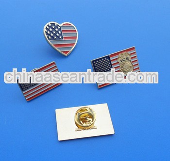 USA badge/usa lapel pin with different shape and design