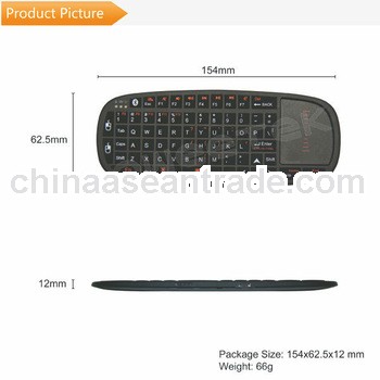 Ultra Micro Mini Wireless Keyboard Trackpoint For Galaxy Tablet, Smart TV