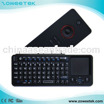Ultra mini wireless led backlit keyboard touchpad with 2 modes ir learning function