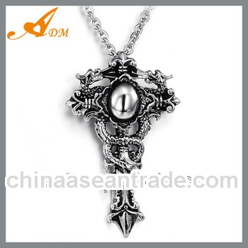 Unique Jesus cross titanium steel necklace