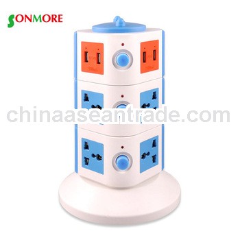 Vertical Electrical Socket Outlet with usb charger