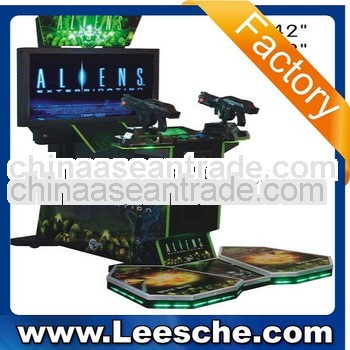 Video shooting game machine dynamic Aliens shooting simulator arcade machine LSST-0070-9