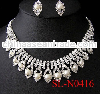 Wedding Pearl Jewelry Set bridal heavy indian necklace jewelry set wedding jewelry sets dubai bridal