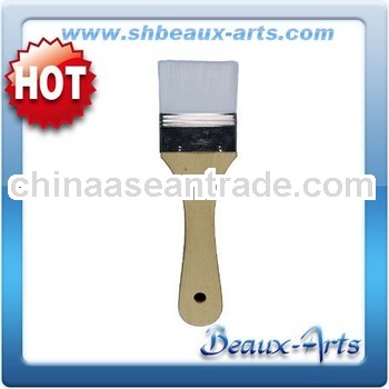 White Synthetic hair paint brushes wholesale with wooden handle