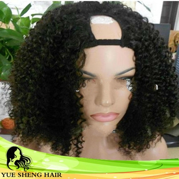 Wholesale Cheap Virgin Malaysian Human Hair U part Lace Front wig