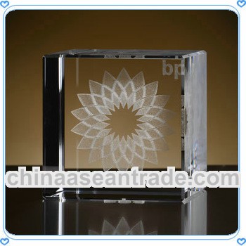 Wholesale Cube 3D Laser Crystal Gifts For Custom Souvenir