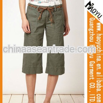 Wholesale lady's model pantalones jeans de mujer stretch cotton jean colombien capris pants (HYS