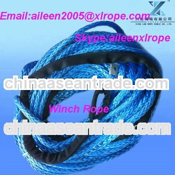 Winch Rope (ATV and SUV Trunk Winch) dia.4.5mm-20mm with eyelet hook, protective sleeve,mounting lug