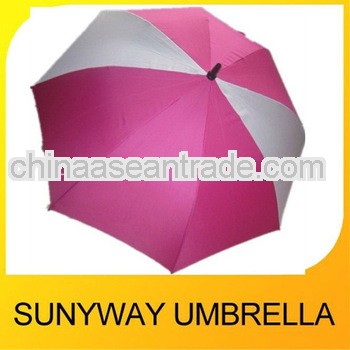 Windproof Pink Golf Umbrella For Lady