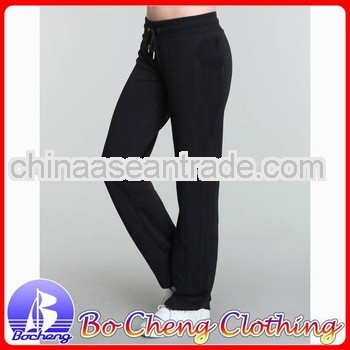 Women's 100%cotton leisure/sports pants clothing fashion