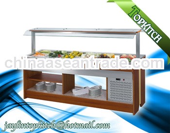 Wooden Double-side Salad Bar of kitchen equipment