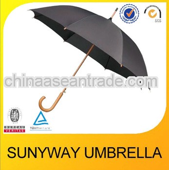 Wooden black straight umbrella