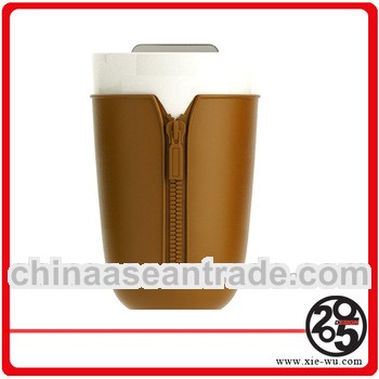 X&W Zipper Silicone Custom Ceramic Coffee Cup 110z