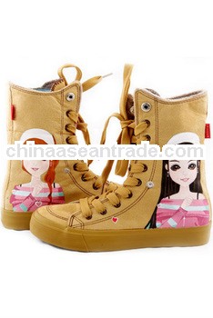 ZY-GBM-18 2013 Newest Fashion Designer hand painted winter boots