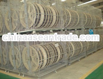 Zinc coated warehouse storage cable steel cage