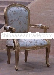 Carved Flower Carver Chair