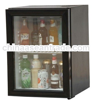 absorption type 40L glass door mini fridge with 5 years warranty time