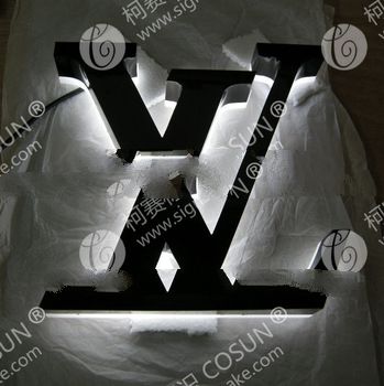 acrylic backlit 3D letter