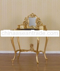 French Furniture - Gold Gilt Wall Table with Mirror