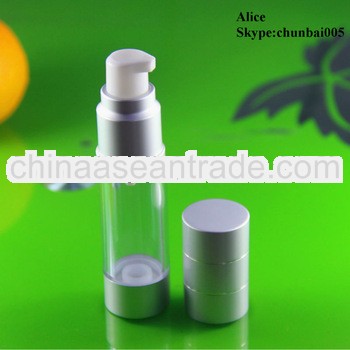 airlessempty lotion pump bottles with pump with dispenser with pump 20ml for sales
