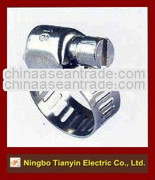 american type worm drive perforated hose clip