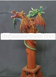 Chinese Dragon On Wood