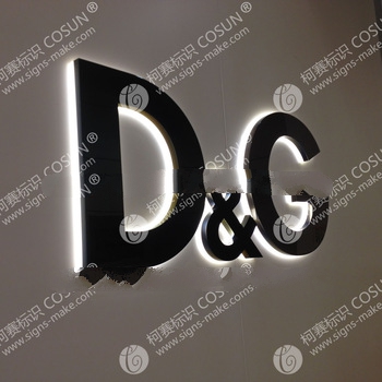 backlit display led letter sign