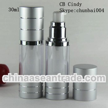 beautiful pump cap airless cosmetic bottle 30ml