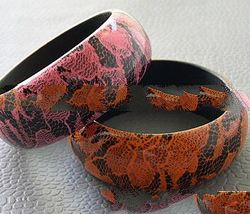 Wooden Airbrushed Bangle