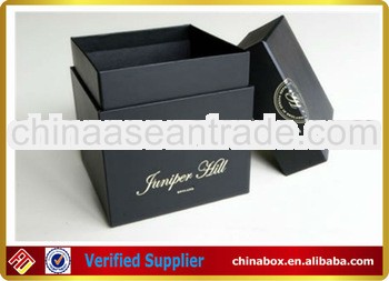 black box for gift packaging with lid and printing