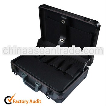black portable function compartment Aluminum tools case