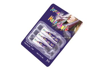 blister packaging 3 hair color chalk Arbitrary choice of colors