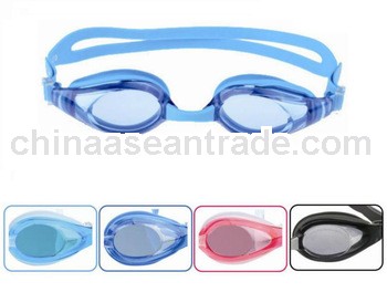 blue strap waterproof swim goggles