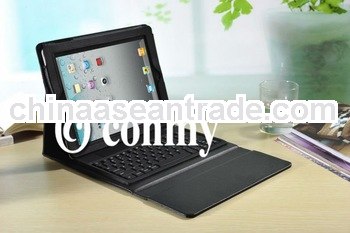 bluetooth keyboard leather case for iPad 3