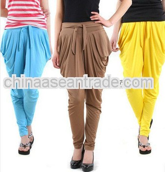 brand trousers cotton new design girls harem pants trousers