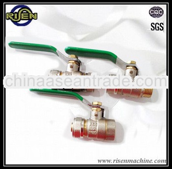 brass aluminum joint ball valve with long handle